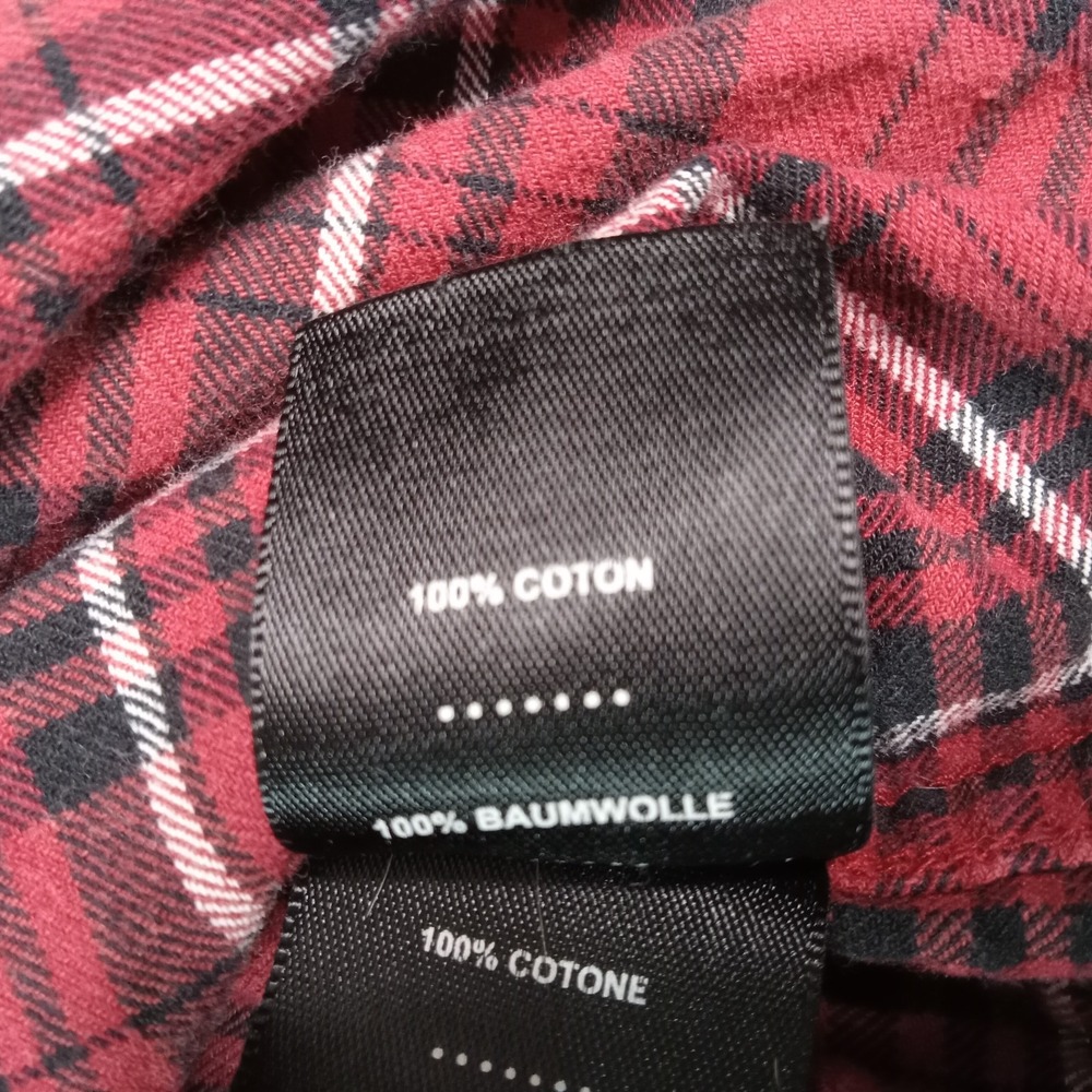 Harley Davidson Long Sleeve Button Up Flannel Shirt Men's Medium Red Plaid - Picture 4 of 9